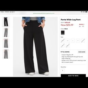 Banana Republic Wide Legs